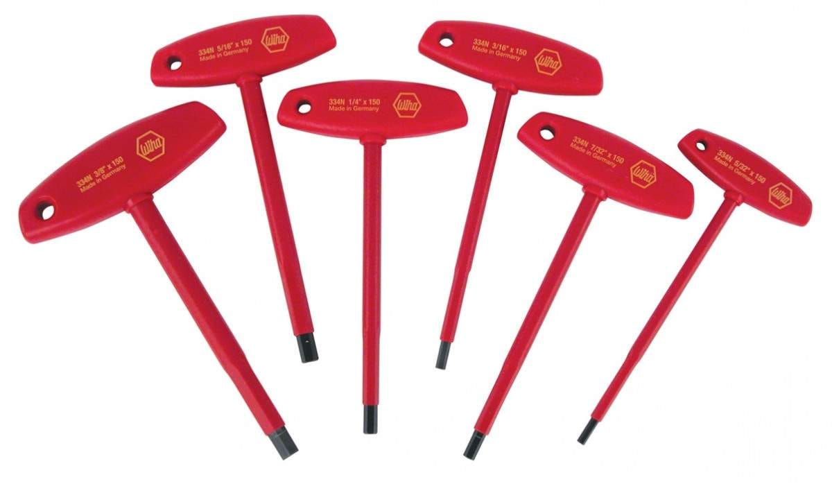 Wiha 33490 Insulated T-Handle Hex Inch 6 Piece Set