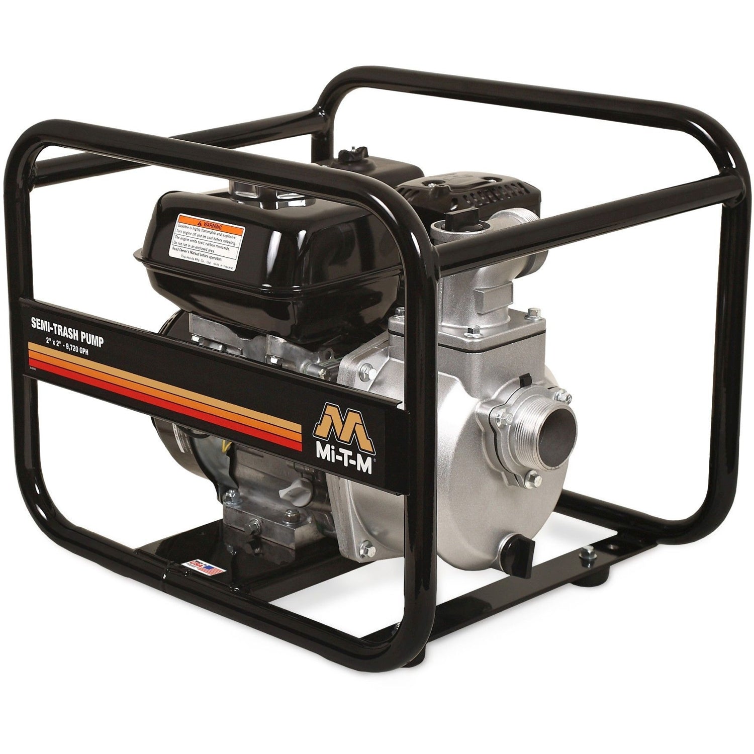 Mi-T-M WTP-S02-1MGH 2-Inch Semi-Trash Water Pump