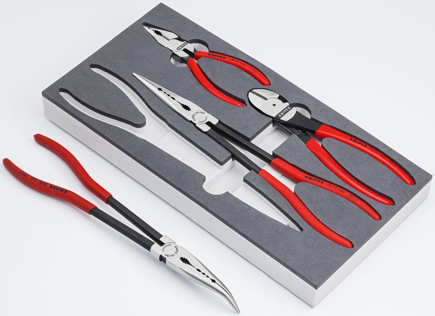 Knipex 00 20 01 V16 4 Pc Automotive Pliers Set in Foam Tray