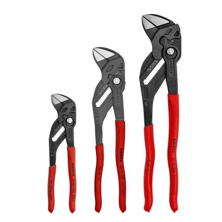 Knipex 00 20 06 US3 3-Piece Black Pliers Wrench Set