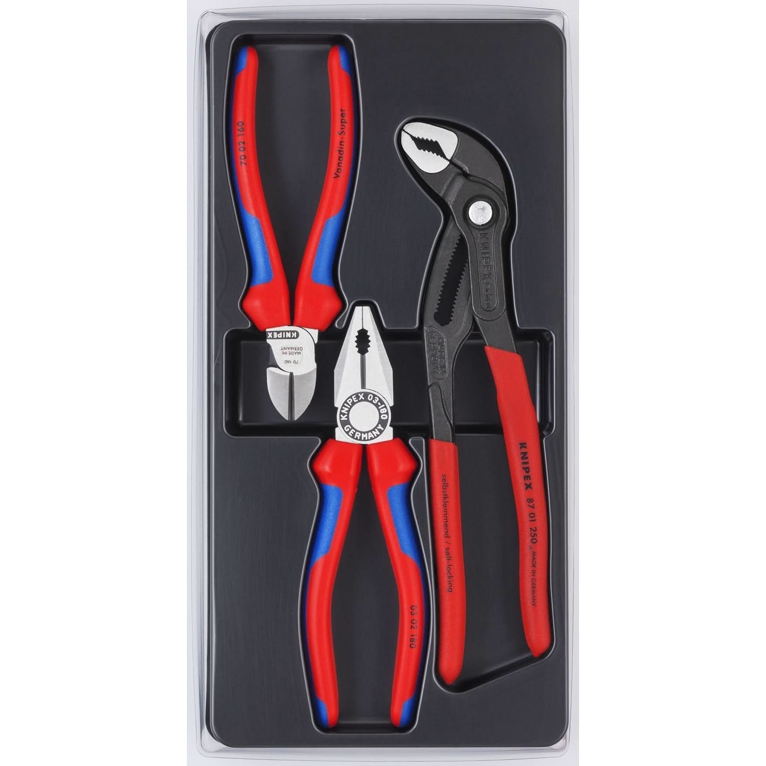 Knipex 00 20 09 V01 3 Pc Bestseller Pliers Set – Tool Nut