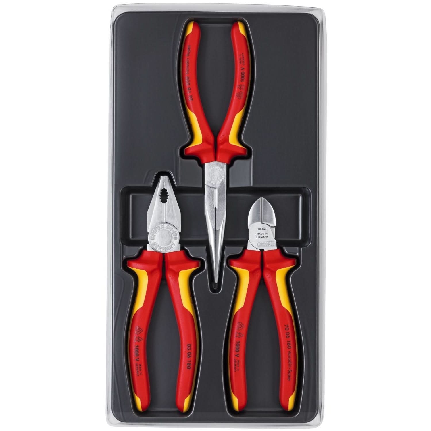Knipex 00 20 12 3 Pc 1000V Insulated Tool Set