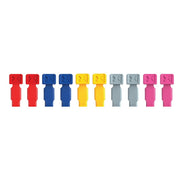 Knipex 00 61 10 01 SBA 10-Piece KNIPEXTEND ColorCoded Clips Set, (Red, Blue, Yellow, Light Gray, Magenta)