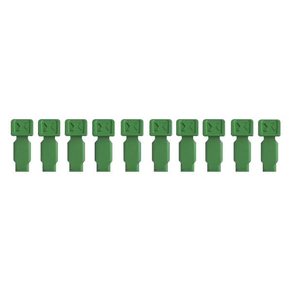 Knipex 00 61 10 CG SBA 10-Piece KNIPEXTEND ColorCoded Clips Set, Green