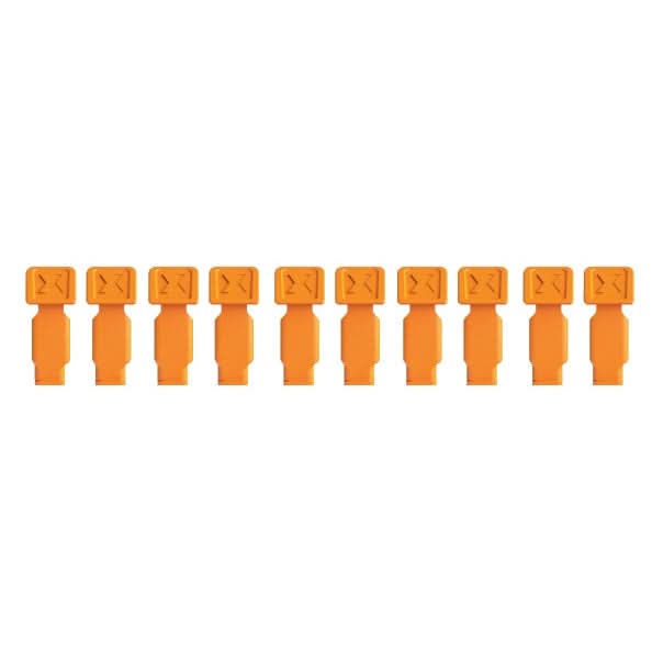 Knipex 00 61 10 CO SBA 10-Piece KNIPEXTEND ColorCoded Clips Set, Orange