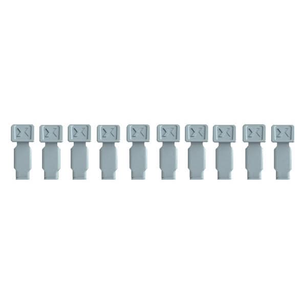 Knipex 00 61 10 CS SBA 10-Piece KNIPEXTEND ColorCoded Clips Set, Light Gray