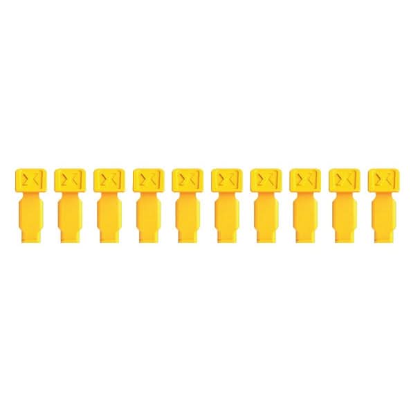 Knipex 00 61 10 CY SBA 10-Piece KNIPEXTEND ColorCoded Clips Set, Yellow