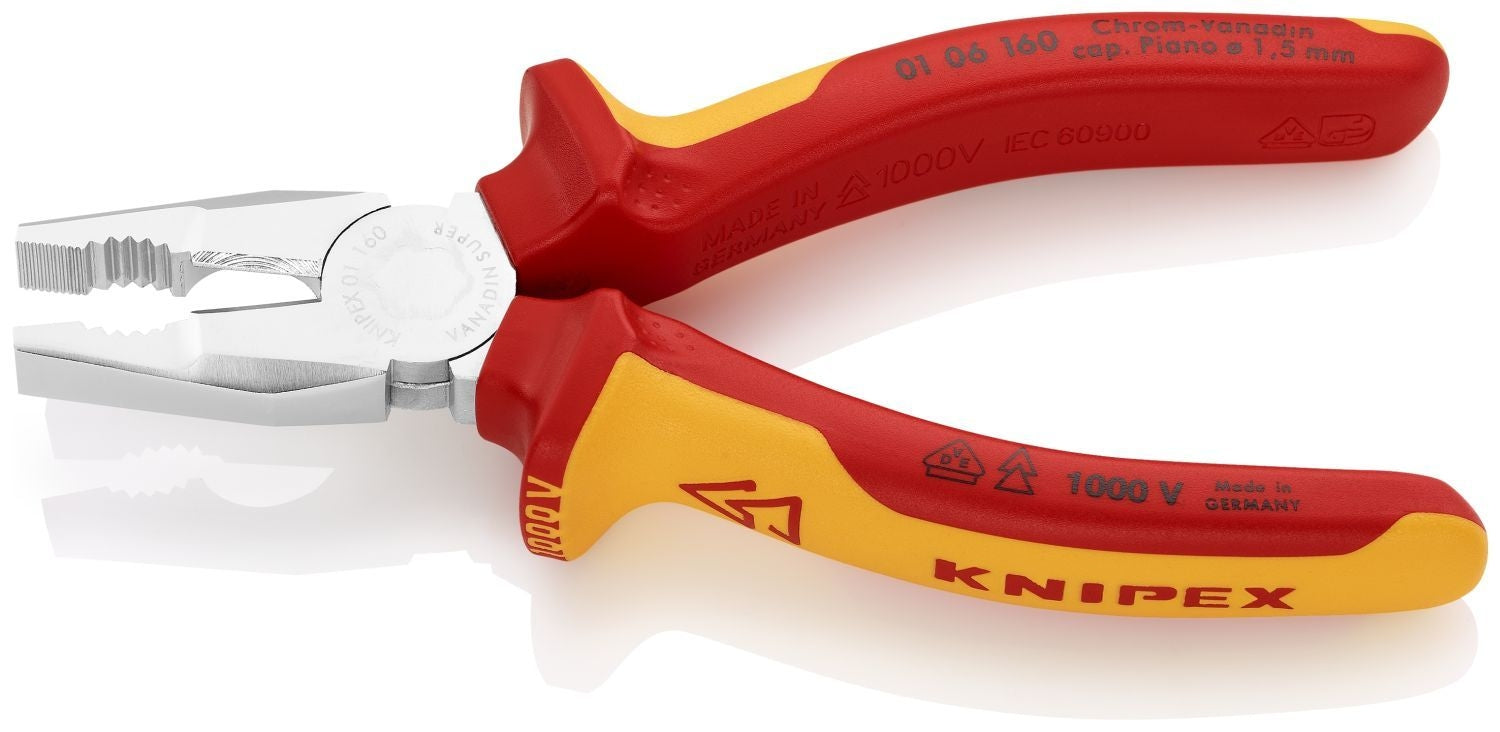 Knipex 01 06 160 Combination Pliers-1000V Insulated