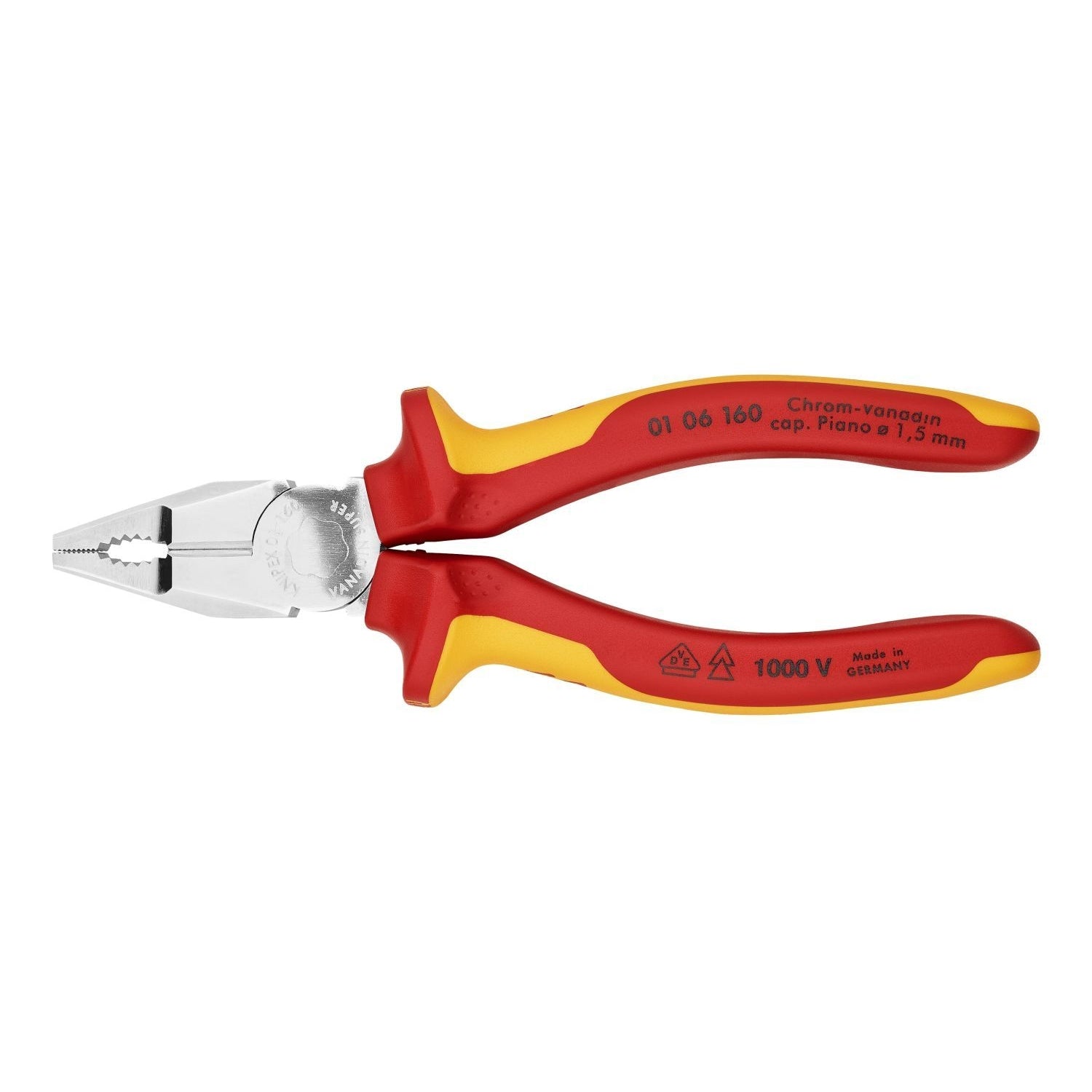 Knipex 01 06 160 Combination Pliers-1000V Insulated