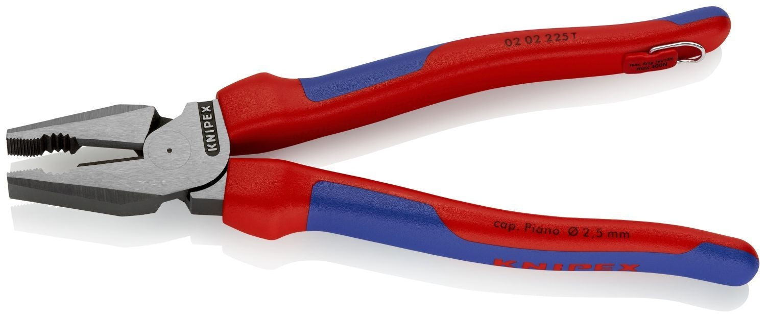 Knipex 02 02 225 T BKA High Leverage Combination Pliers-Tethered Attachment