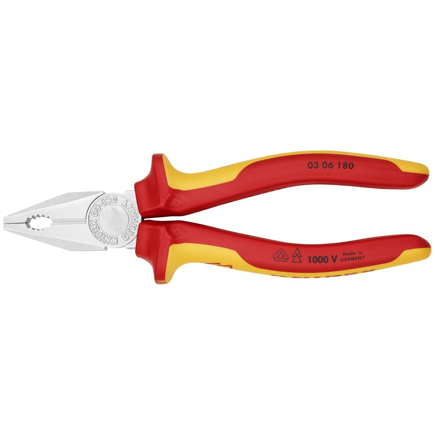 Knipex 03 06 180 Combination Pliers-1000V Insulated