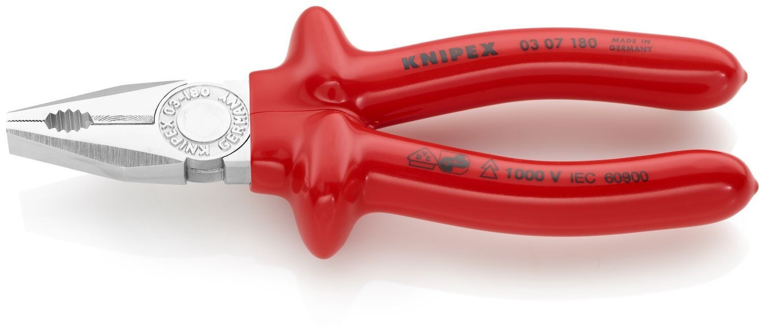 Knipex 03 07 180 Combination Pliers-1000V Insulated