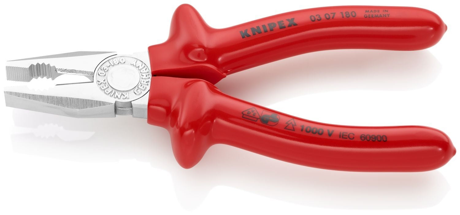 Knipex 03 07 180 Combination Pliers-1000V Insulated