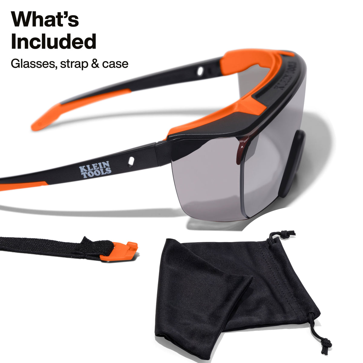 Klein Tools 03007 over-the-glasses safety glasses with removable strap
