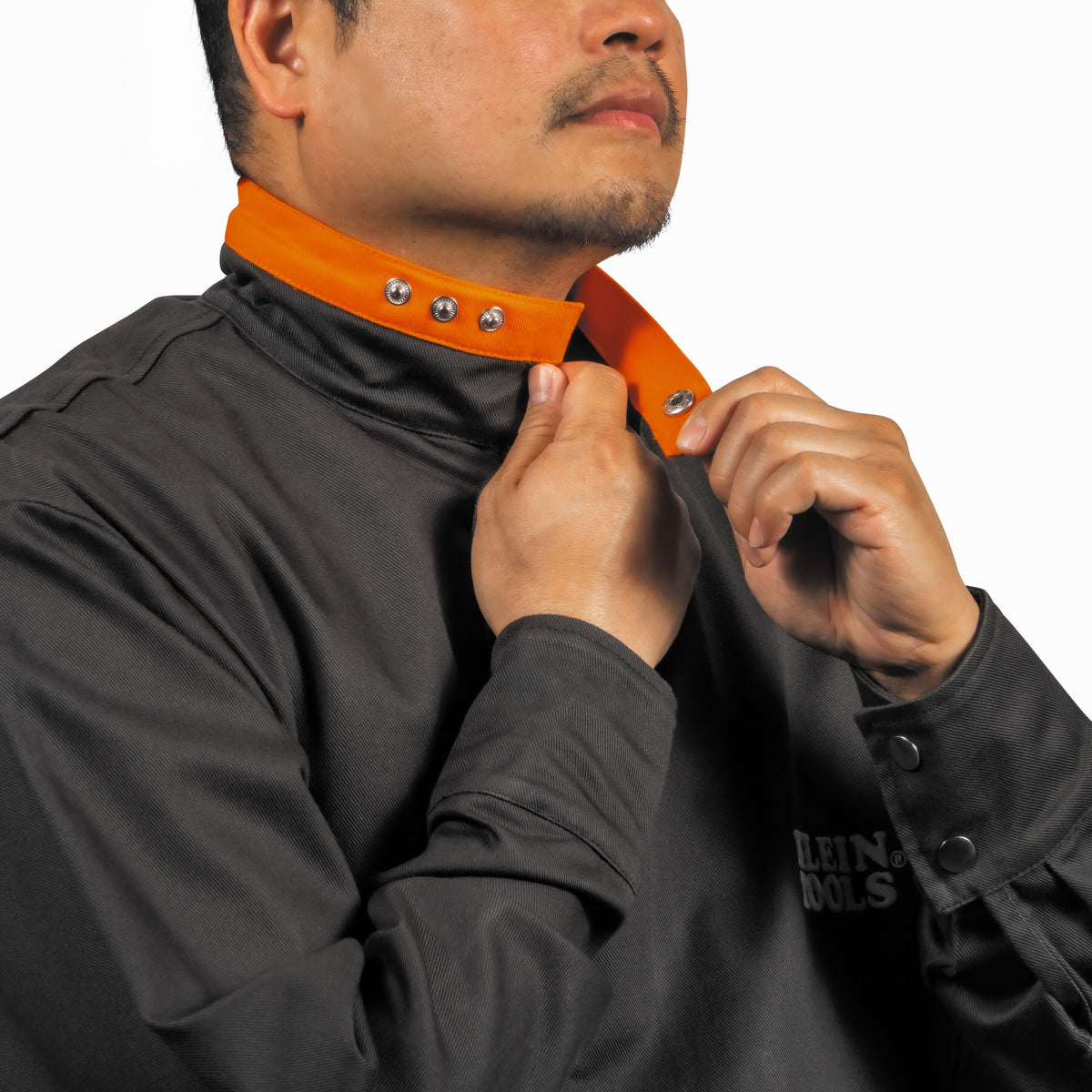 Klein flame-resistant welding jacket mesh back