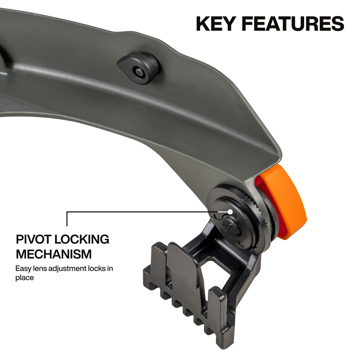 Klein 03600 arc flash face shield attachment detail