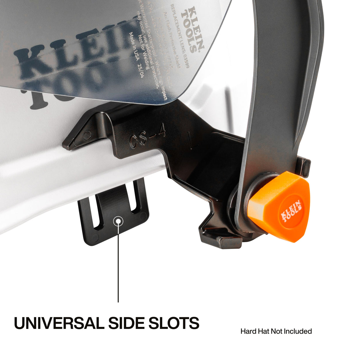 Klein 03601 arc flash face shield frame detail