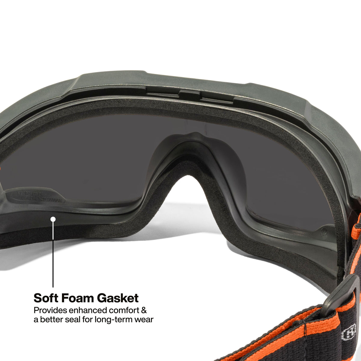 Klein Tools 03611 safety goggles integrated vents and anti-fog shaded gray lens