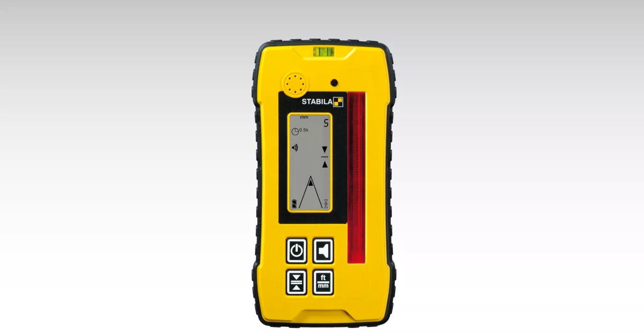 Stabila 07430 REC 300 Digital Rotating Laser Receiver with Bracket