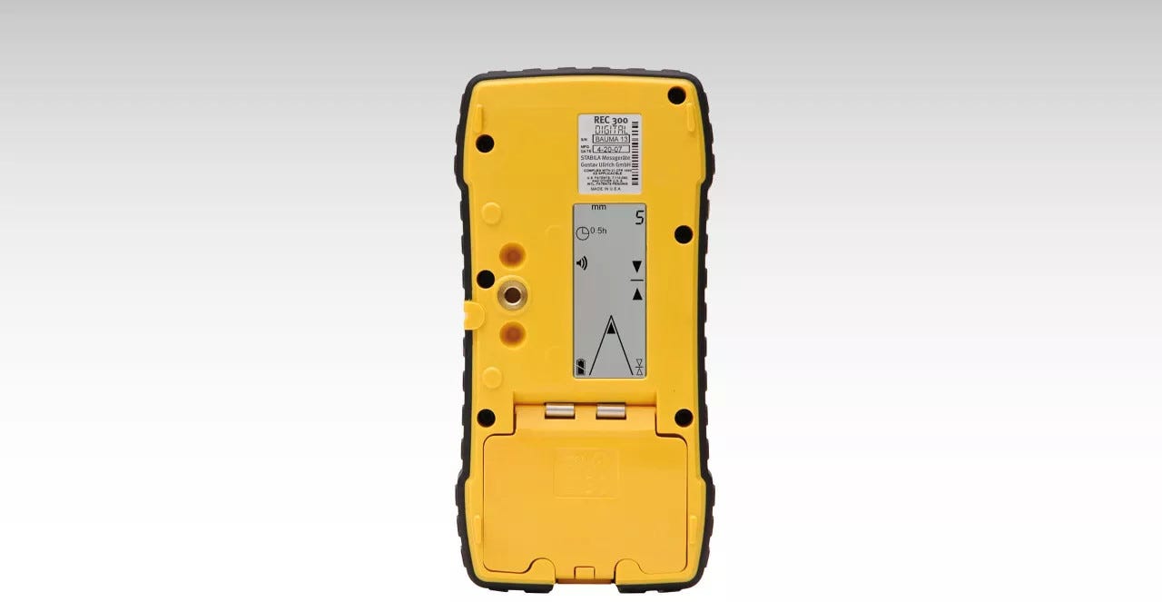 Stabila 07430 REC 300 Digital Rotating Laser Receiver with Bracket
