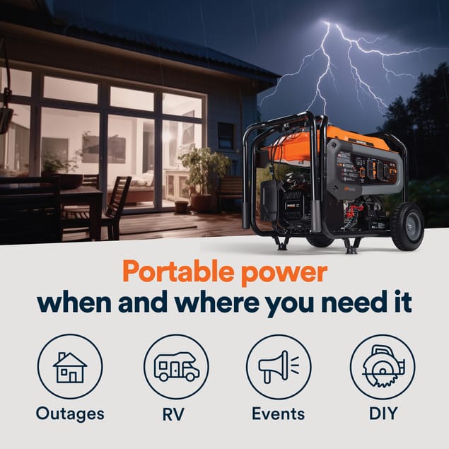 Generac 5500W Portable Generator With COsense (8150)
