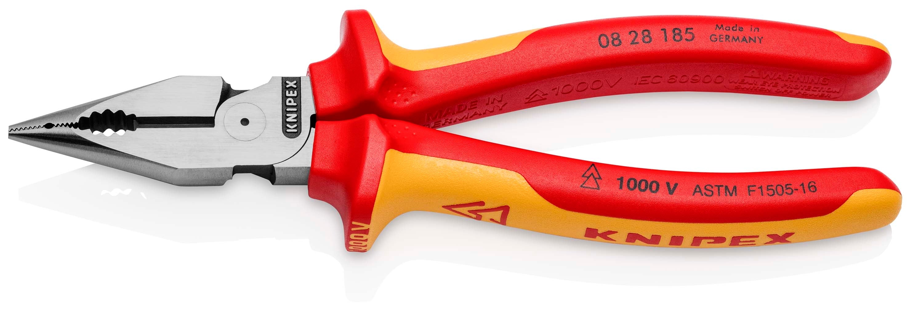 ヒスミニ Knipex 08 28 185 US Needle-Nose Combination Pliers-1000V Insulated