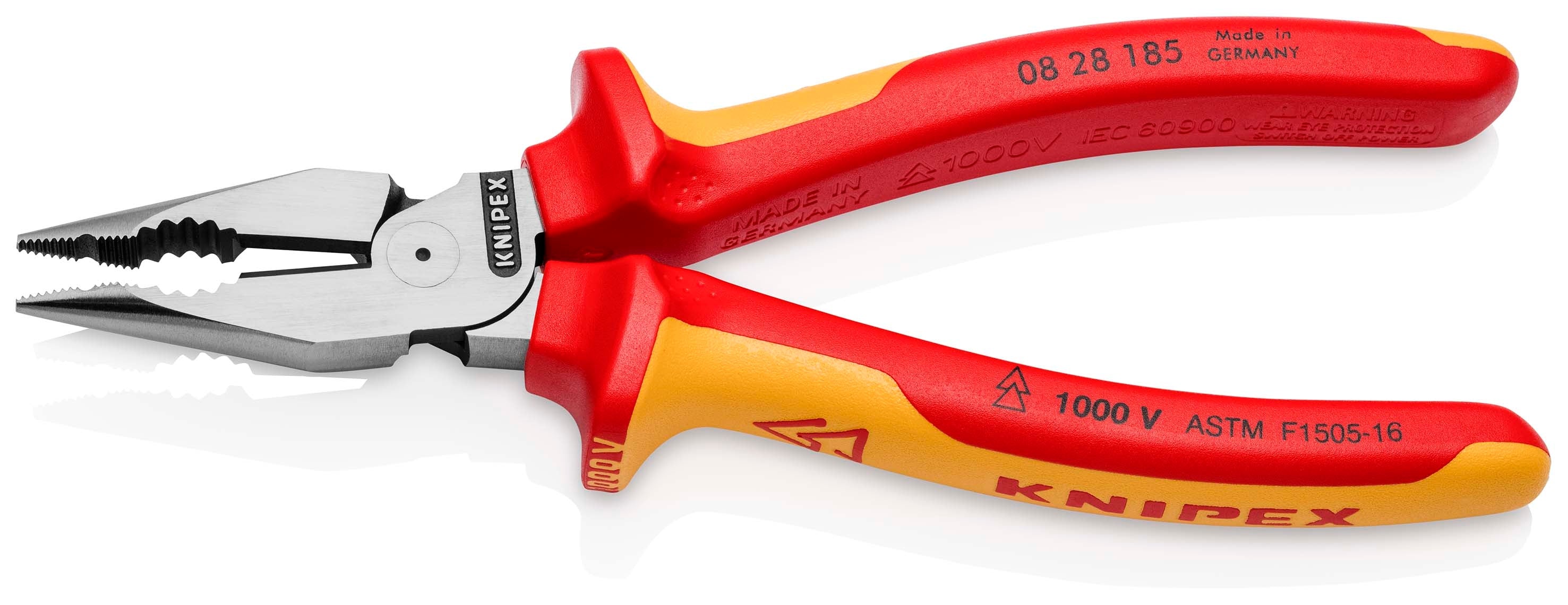 Knipex 08 28 185 US Needle-Nose Combination Pliers-1000V Insulated