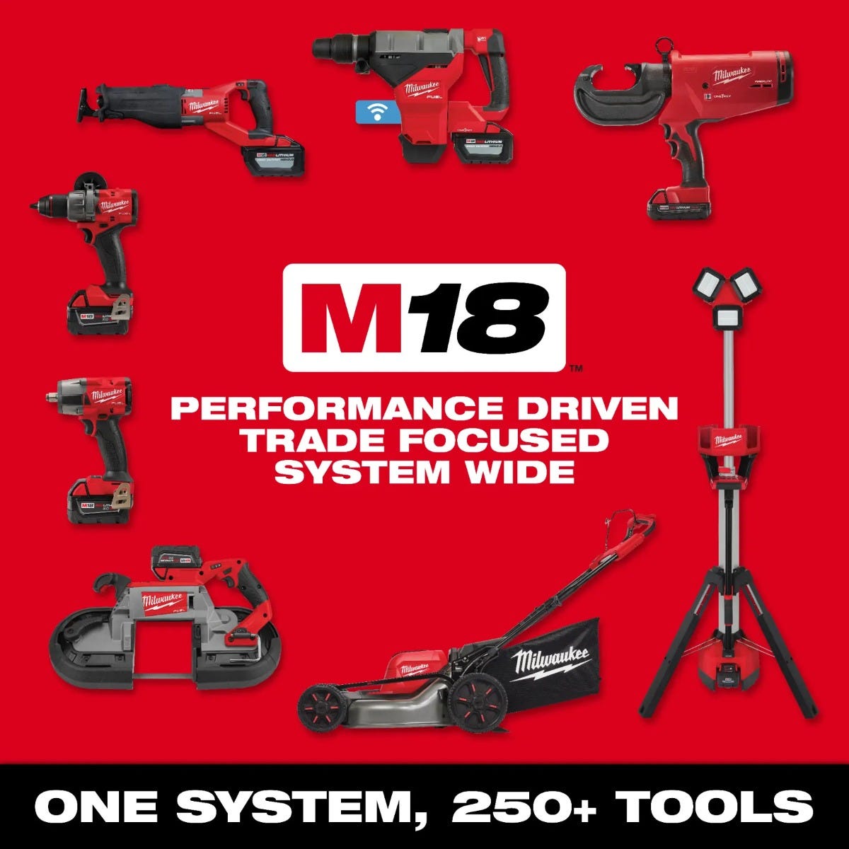 Milwaukee 0801-20 M18 70,000 BTU BTU Forced Air Propane Heater, Tool Only