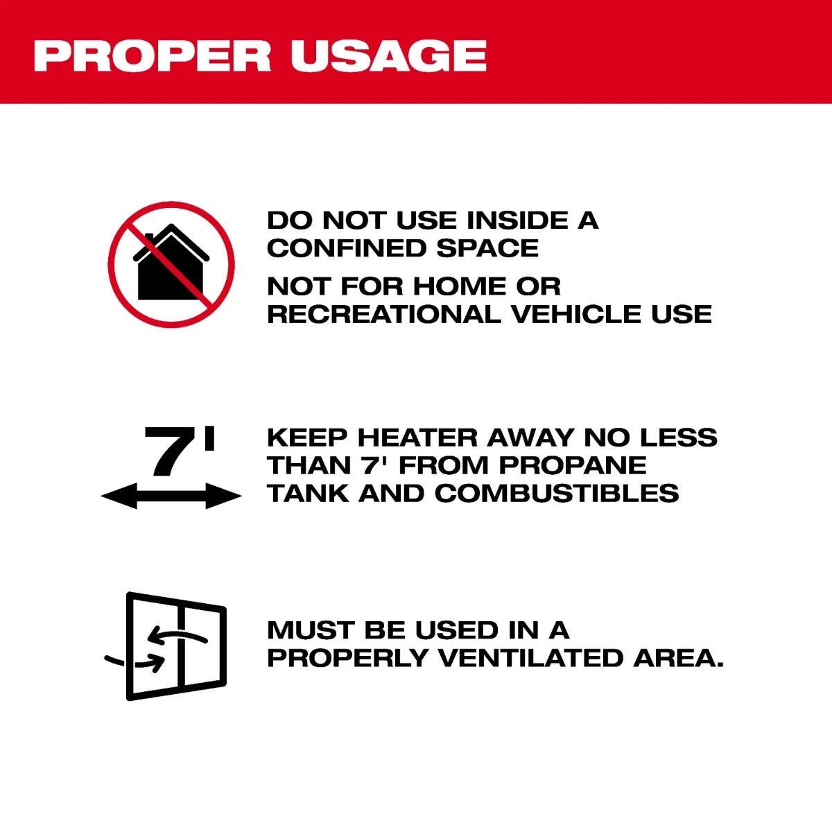 Milwaukee 0801-20 M18 70,000 BTU BTU Forced Air Propane Heater, Tool Only