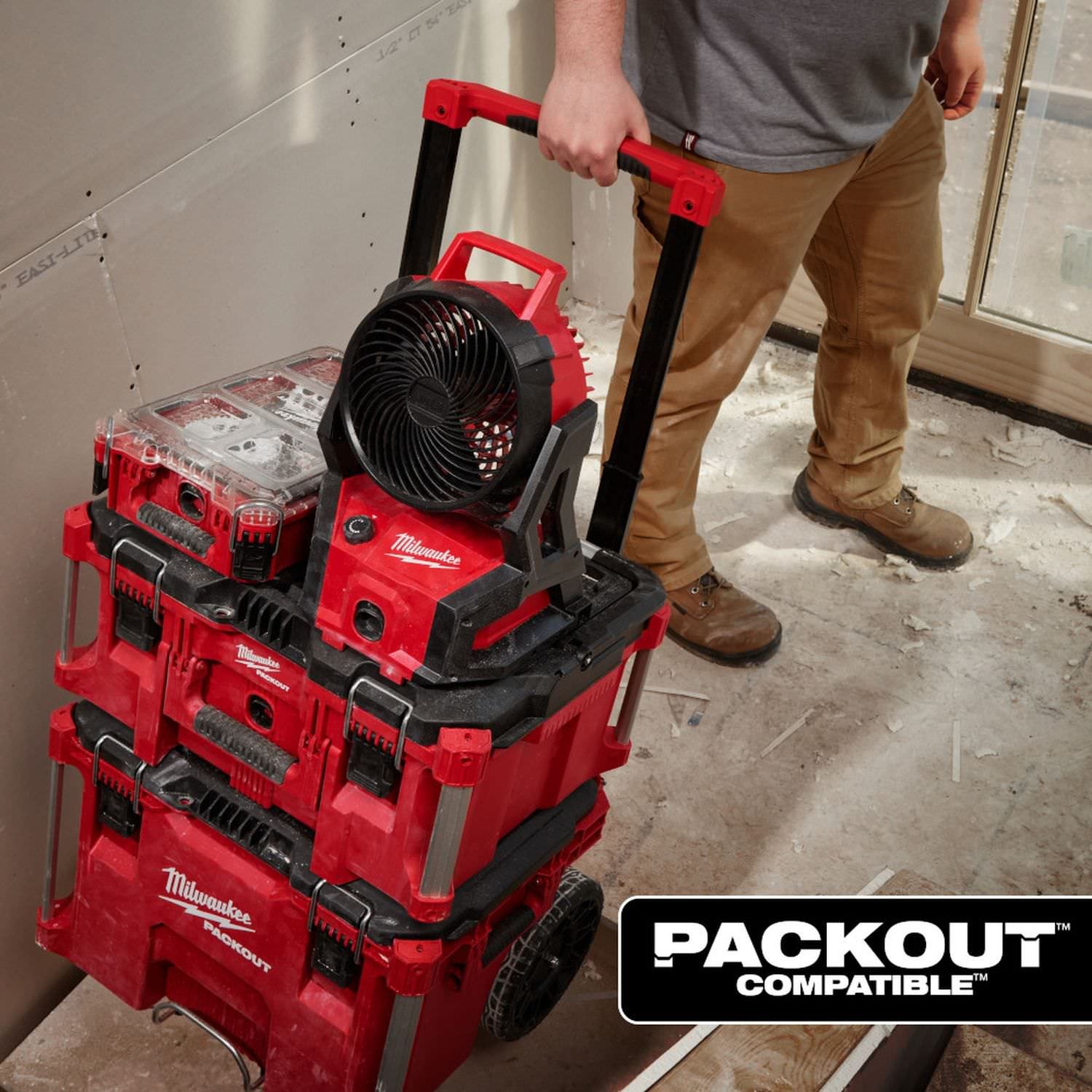 Milwaukee 0818-20 M18 Brushless PACKOUT Fan, Tool Only