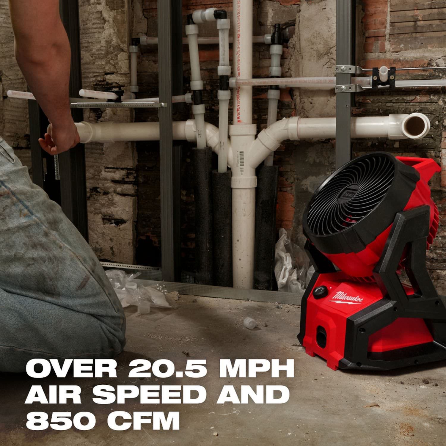Milwaukee 0818-20 M18 Brushless PACKOUT Fan, Tool Only
