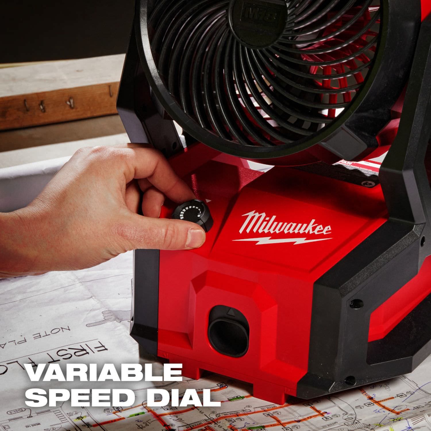 Milwaukee 0818-20 M18 Brushless PACKOUT Fan, Tool Only