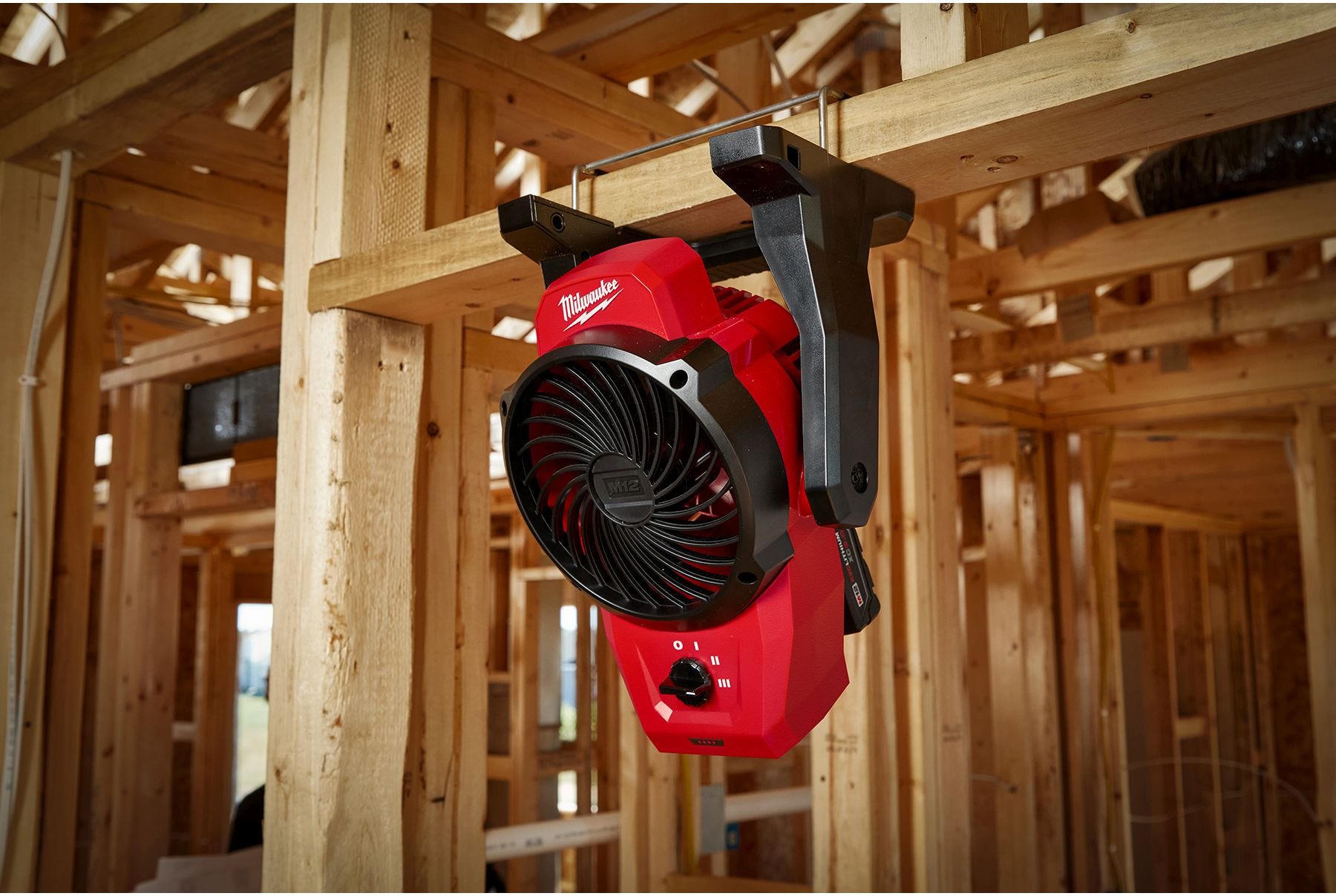Milwaukee 0820-20 M12 Cordless 400-CFM Mounting Fan, Tool Only