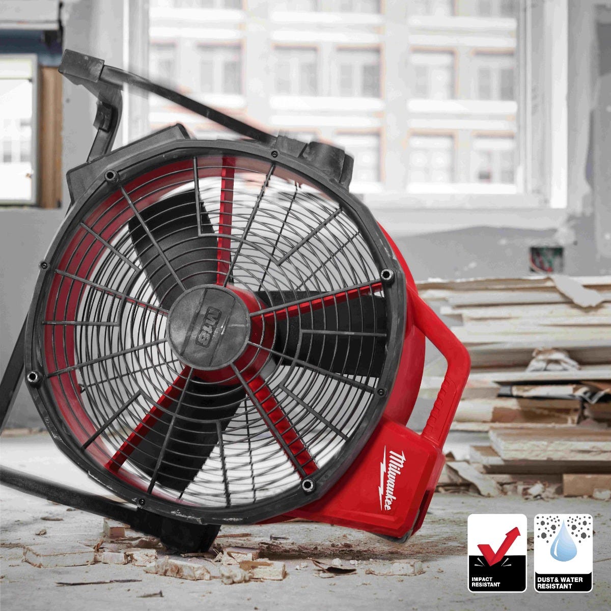Milwaukee 0821-20 Cordless M18 Brushless 18-in. Fan, Tool Only