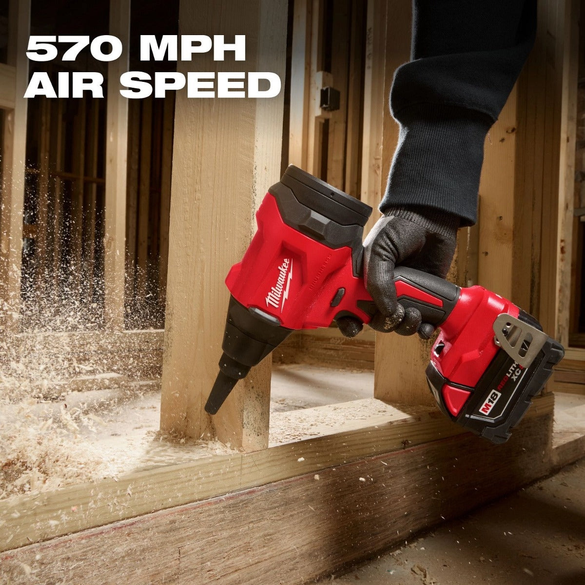 Milwaukee 0887-20 M18 Brushless 570-MPH Precision Blower, Tool Only
