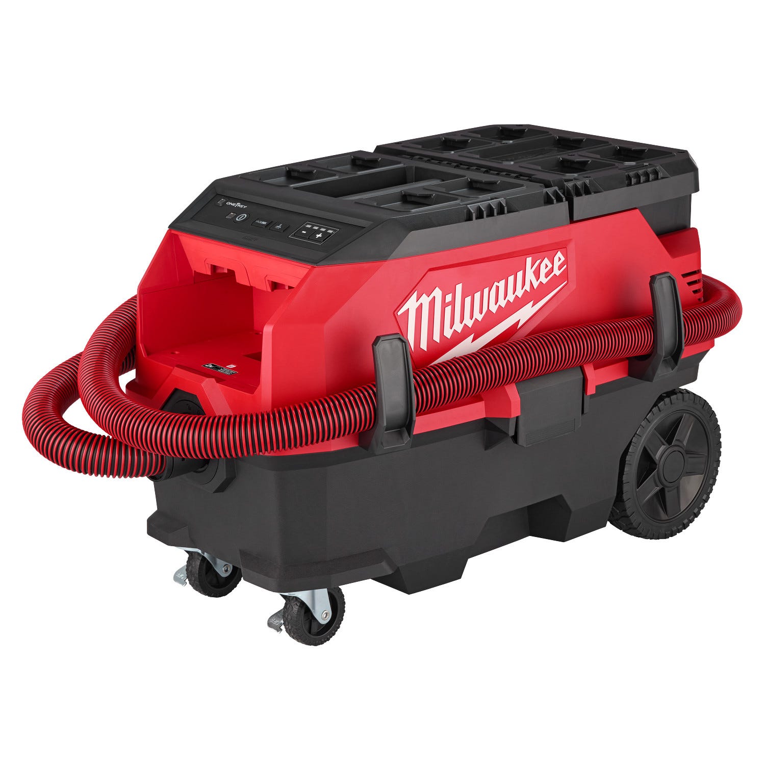 Milwaukee 0888-20 M18 FUEL 9 Gallon Dual Battery Dust Extractor w/ PACKOUT Compatibility and VACLINK, Tool Only