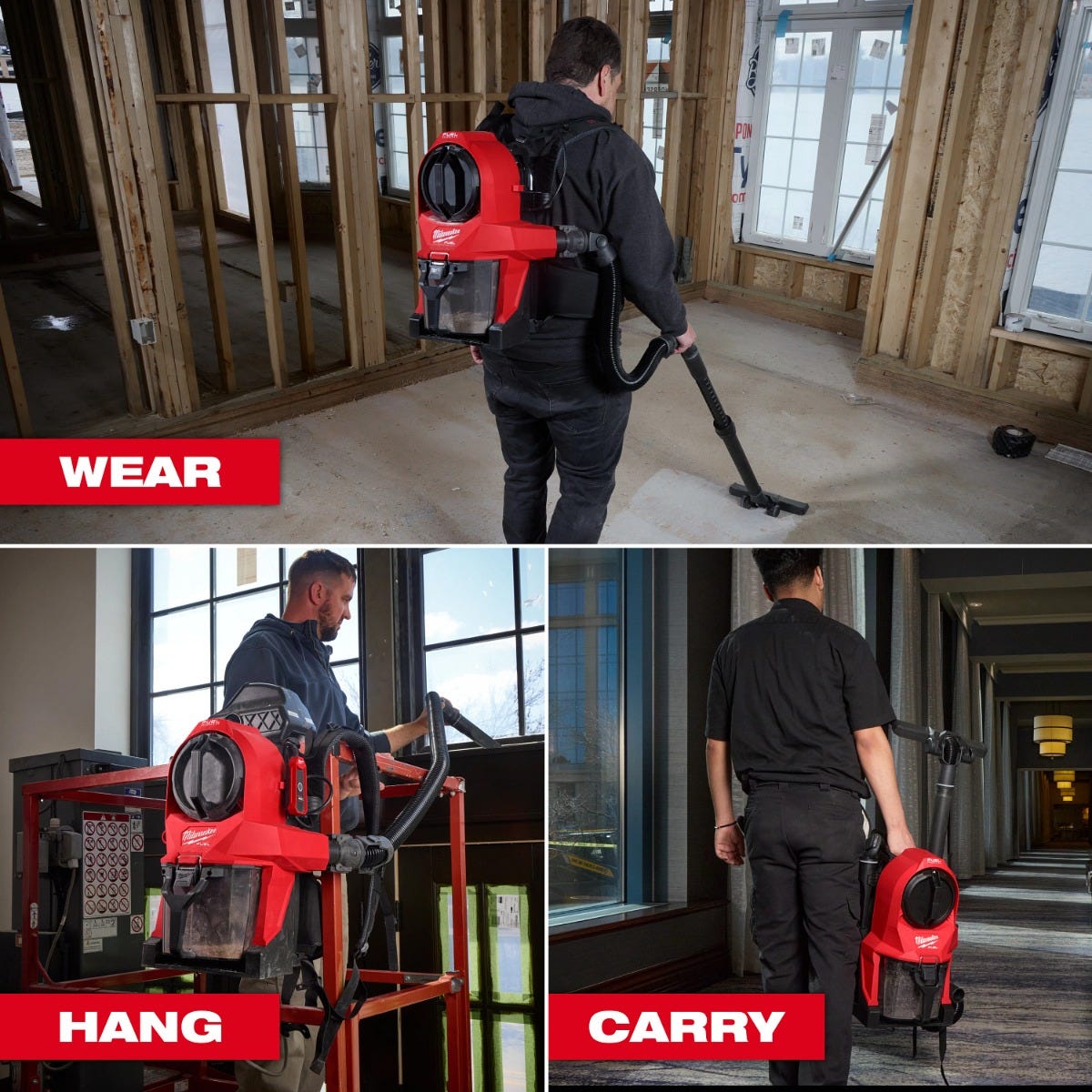 Milwaukee 0895-20 M18 FUEL 3-in-1 Backpack Vacuum, Tool Only