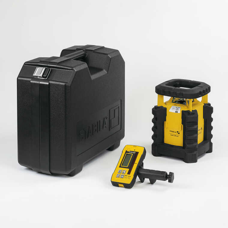 Stabila 05820 LAR 300 Rotary Laser Set with Tripod and Grade Rod
