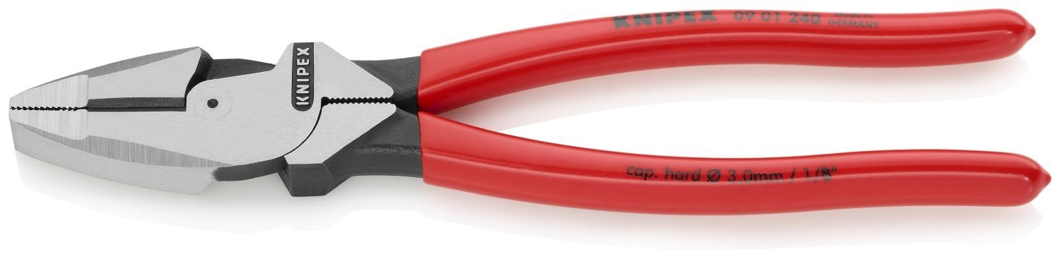 Knipex 09 01 240 High Leverage Lineman's Pliers New England Head
