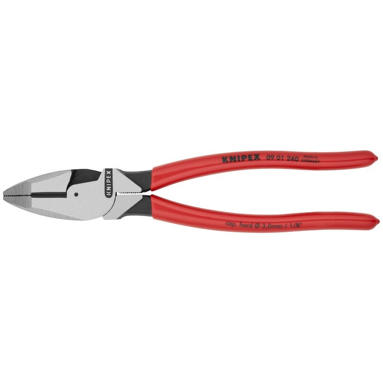 Knipex 09 01 240 SBA 9 1/2" High Leverage Lineman's Pliers New England Head