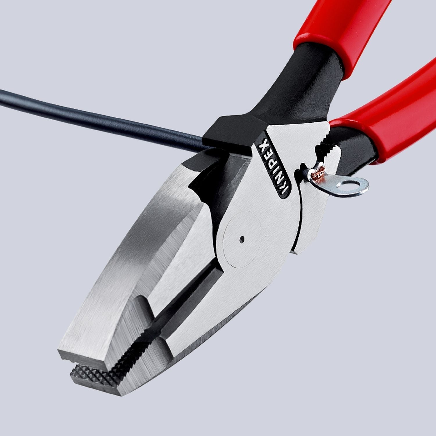 Knipex 09 11 240 High Leverage Lineman's Pliers New England with Fish Tape Puller & Crimper