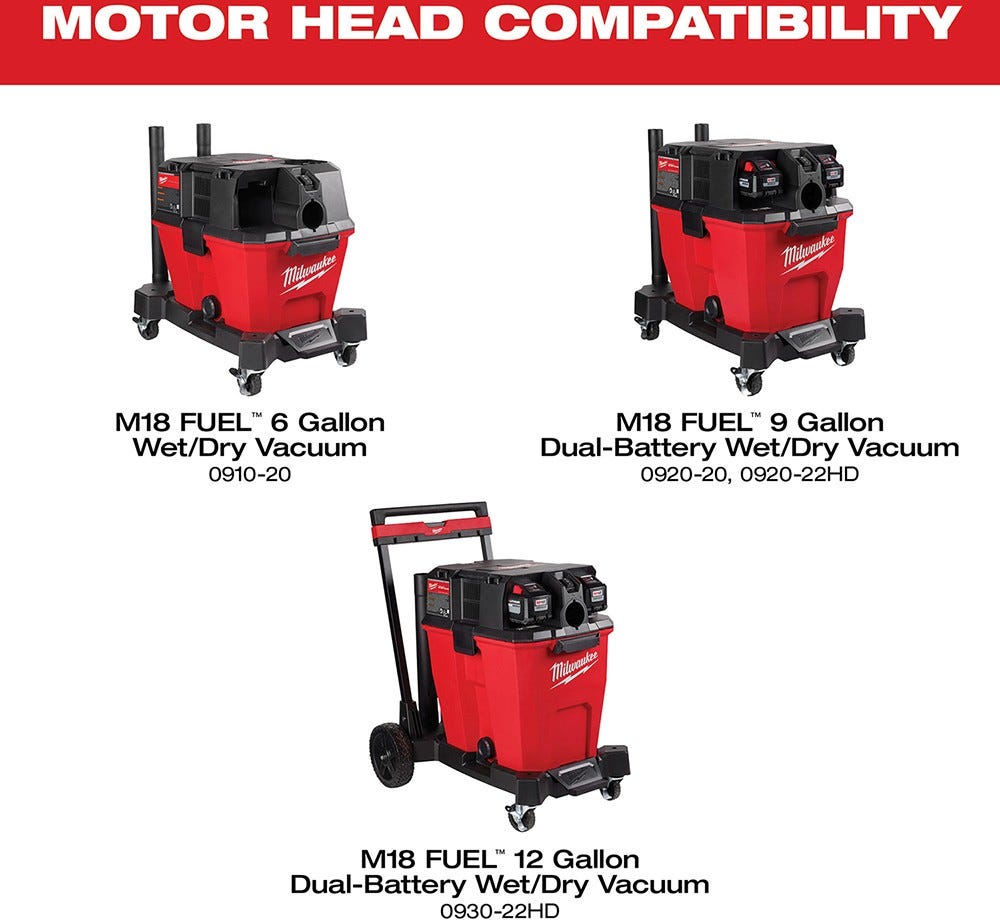 Milwaukee 0911-20 M18 FUEL Wet/Dry Vacuum Motor Head