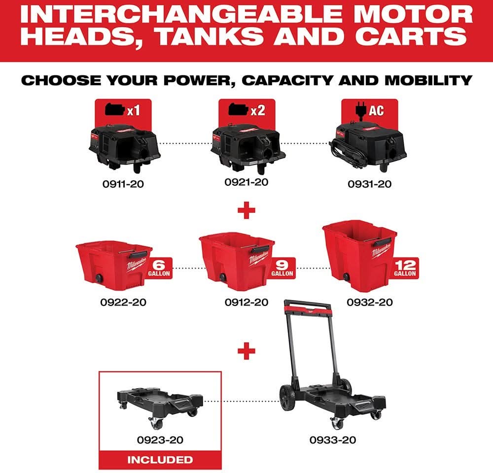Milwaukee 0923-20 Wet/Dry Vacuum Cart