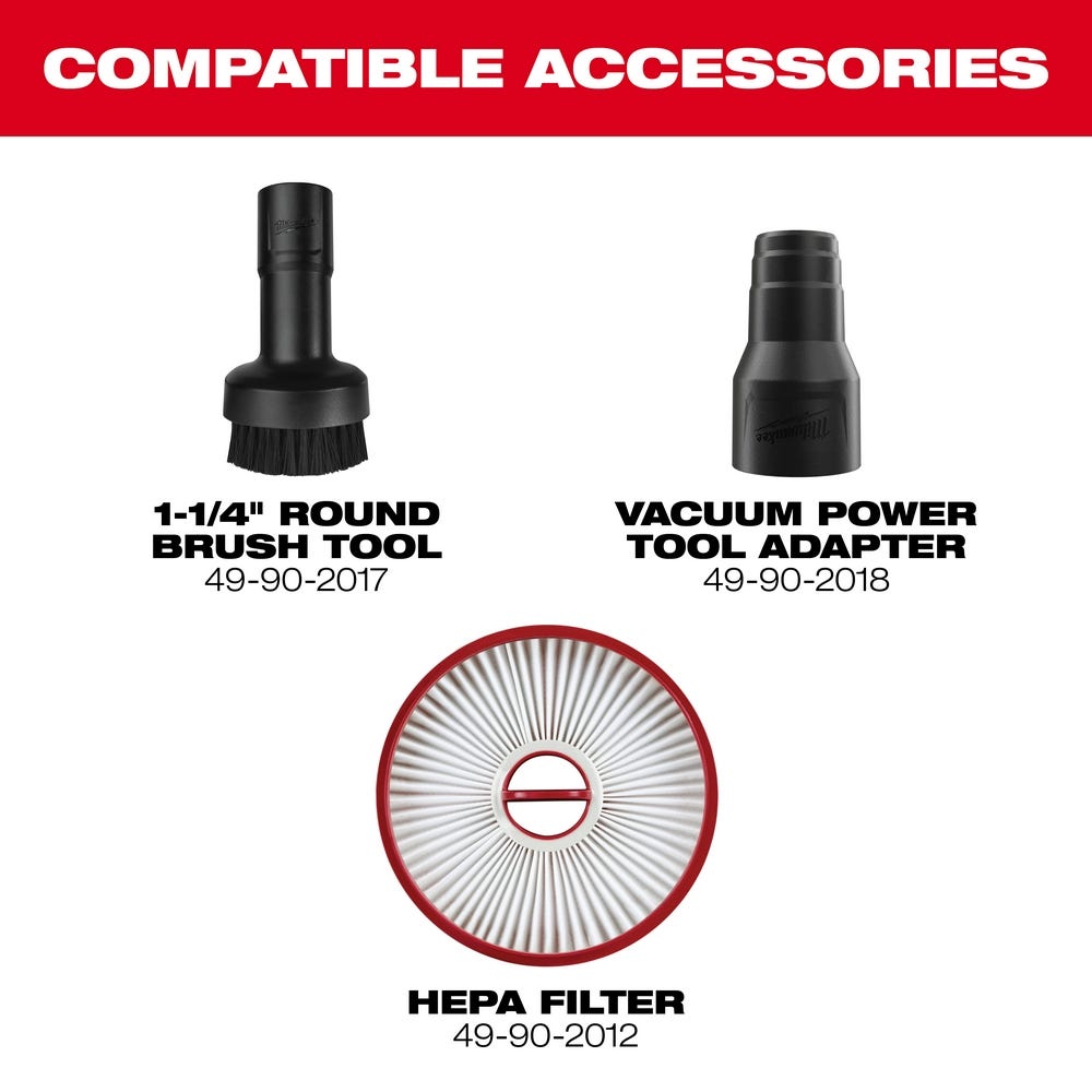 Milwaukee 0940-20 M18 FUEL Compact Vacuum, Tool Only