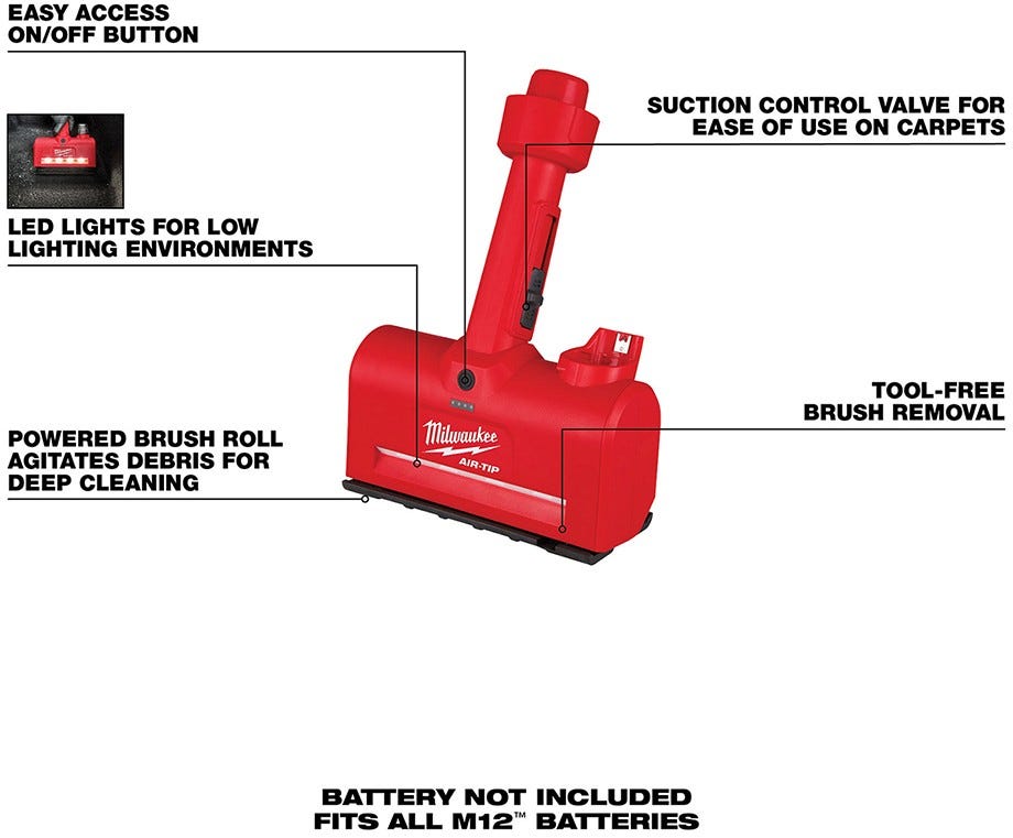 Milwaukee 0980-20 M12 AIR-TIP Utility Nozzle