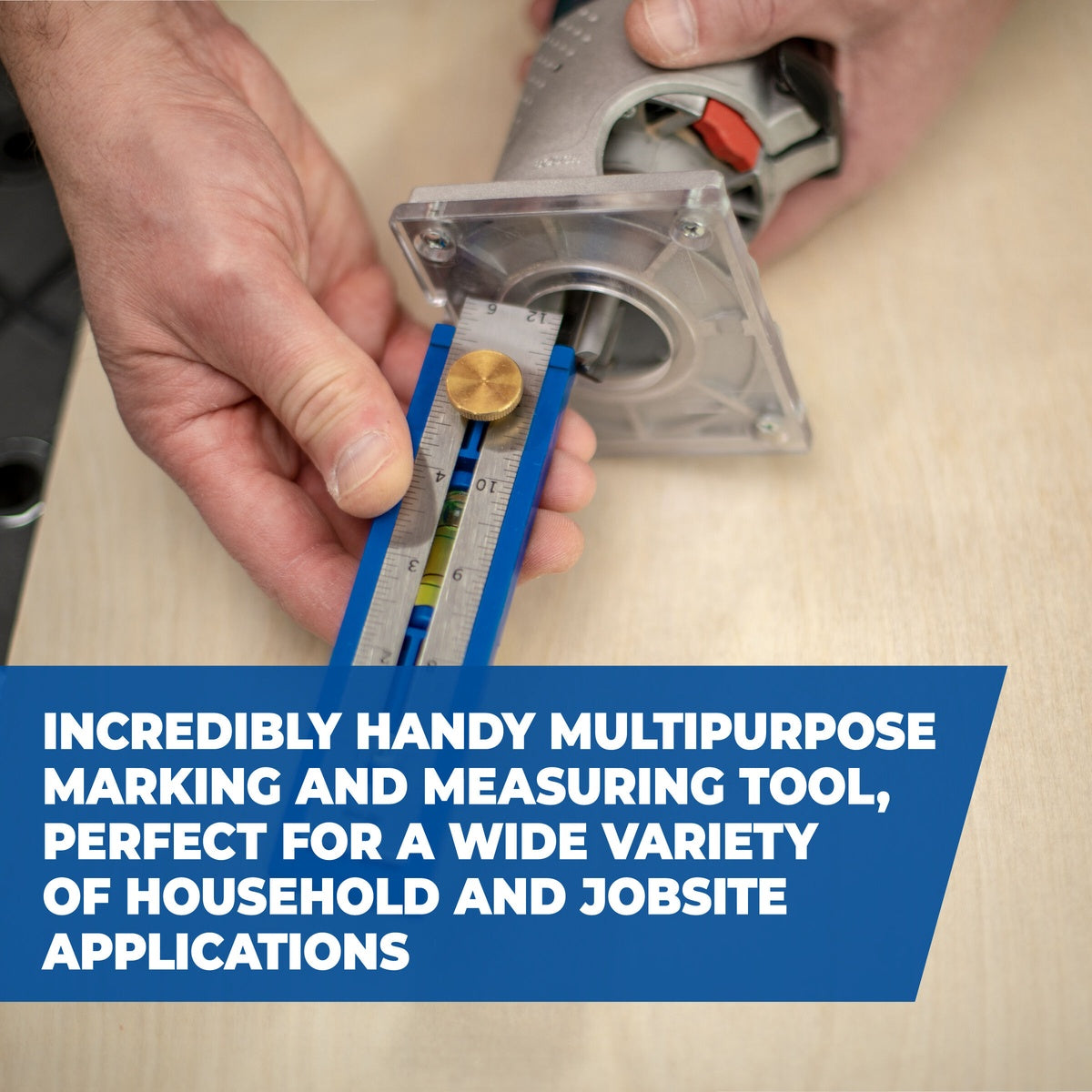 Kreg Multi-Mark Imperial and Metric Measuring and Layout Tool with Built-In Level (KMA2900)