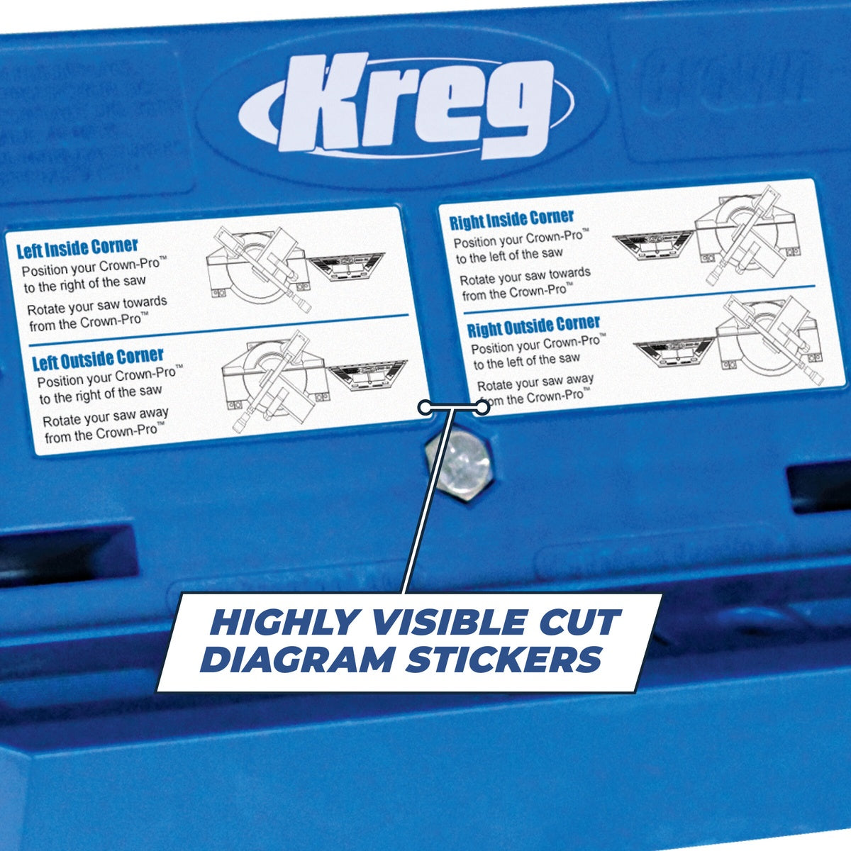 Kreg Crown-Pro 5-1/2-in. Crown Molding Cutting Jig with Angle Finder (KMA2800)