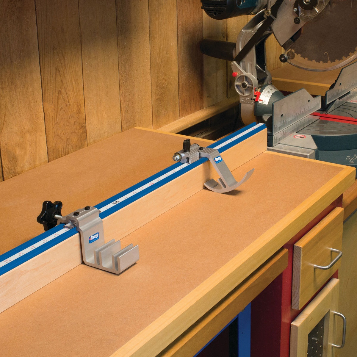 Kreg Precision Trak & Stop Kit 8-ft. Miter Saw Cutting System (KMS8000)