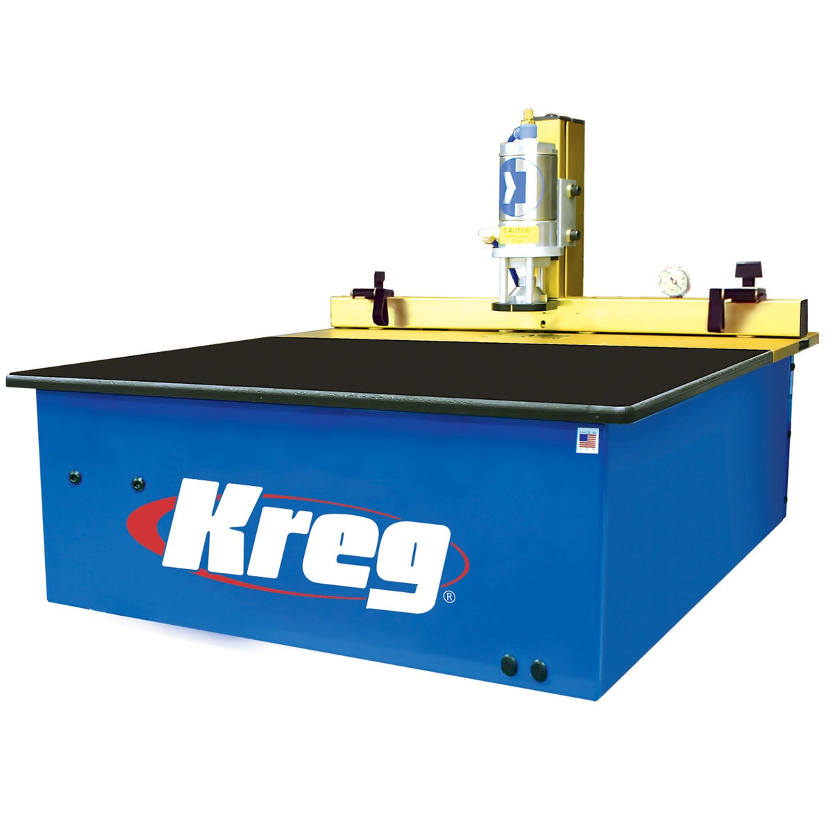 Kreg DK1100 TP Benchtop Single-Spindle Pneumatic Pocket-Hole Machine with compact bench-mounted body for woodworking and cabinet shop production