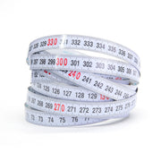 Kreg KMS7729 3.5-Meter Self-Adhesive Measuring Tape - Left to Right coiled for shop fence measuring and track system layout